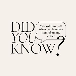 Bundle 2 items save 20% off